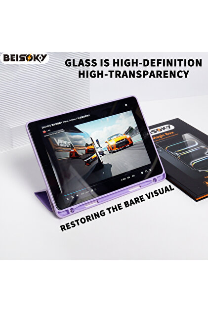 Fibaks iPad Air 11 M2 M3 M4 Çip Uygulama Aparatlı Ekran Koruyucu
