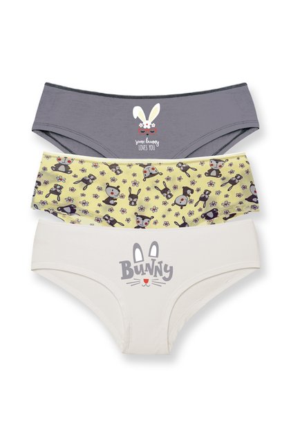 Cotton Hipster Women's Panties 3-Piece