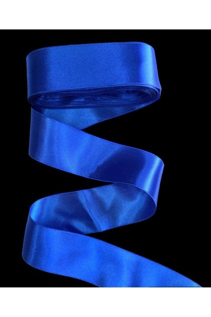 Cobalt Blue Double-Sided Satin Ribbon 6 cm 10 Meters One Ball, Satin, Seten, Ribbon, Kurdale
