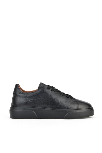 , Men's Genuine Leather Sneaker 151423Z511 Black