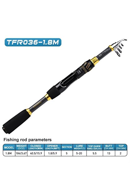 valkyrie 1.8m Çantalı Motorlu Spin Olta Seti Silikon Rapala Misina
