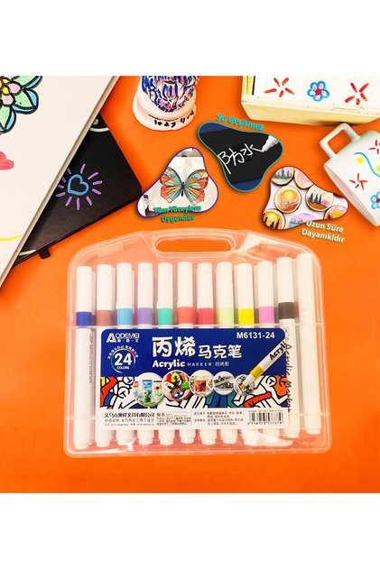 Boxed Set of 24 Acrylic Pens