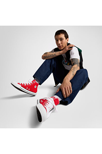 Converse Chuck Taylor All Star Unisex High Top Kırmızı Sneaker