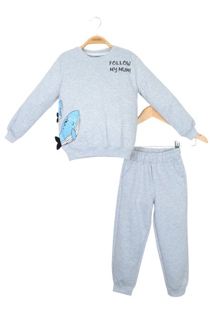 Whale Patterned Top and Bottom Set (3-6 Years)