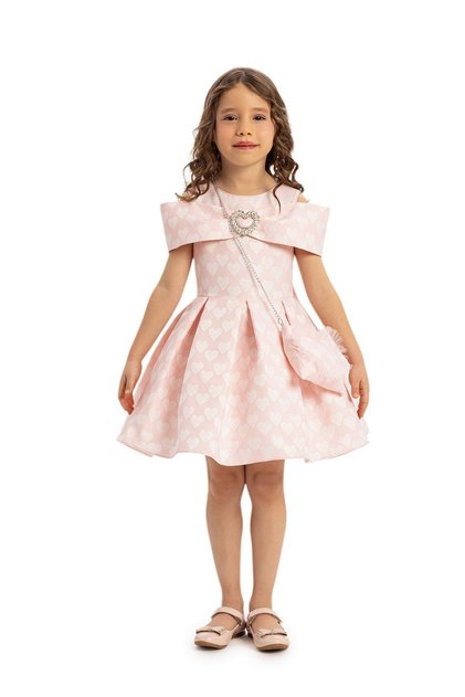 Girl's Heart Print Dress Bag, Ages 3-7, Pink