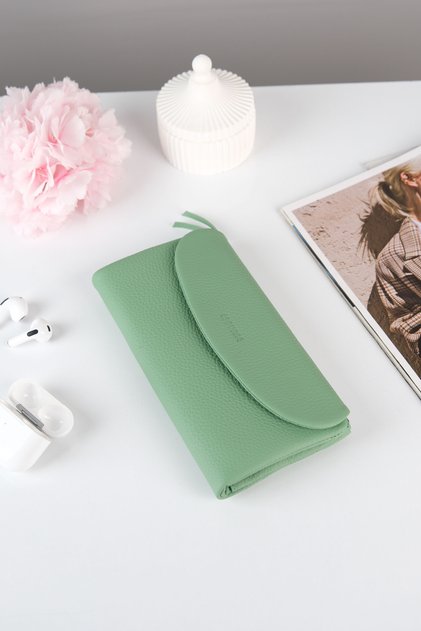 Women's 100% Real Leather Multi-Compartment Wallet