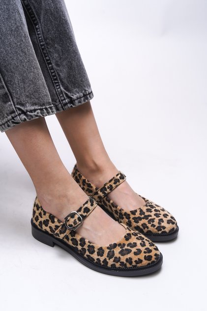 Saelheira Kadın Babet 0012250 Leopar Tüy