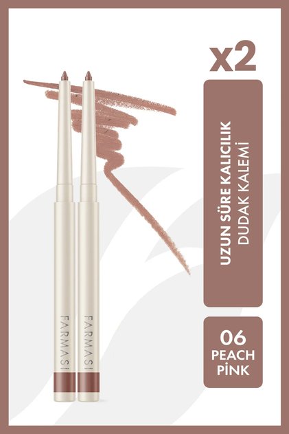 2'Li Dudak Kalemi 06 Peach Pink