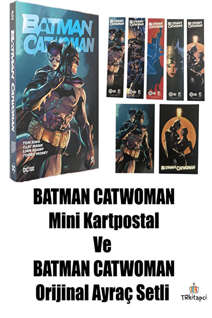 Çizgi Düşler Batman Catwoman | Batman Catwoman Mini Kartpostal Ve