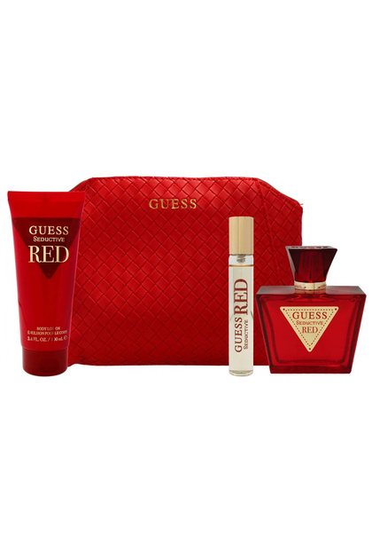 Guess Seductive Red (W) Set Edt 75ml + Edt 15ml + Bl 100ml + Pouch