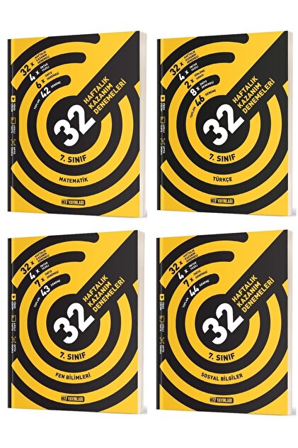 Hız Yayınları Hız 2025 7. Sınıf Matematik Türkçe Fen Sosyal 36
