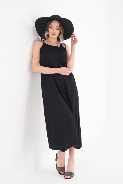 Women's Straps Tie Detail Long Dress 260097