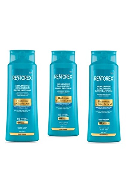 Restorex Hydra Nemlendirici Canlandırıcı Bakım Şampuanı 4x500 Ml