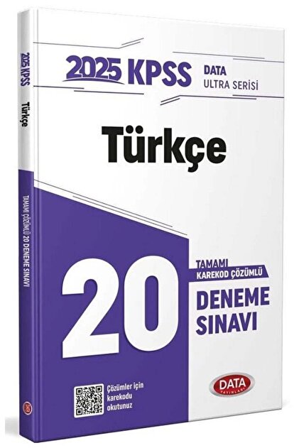 Data Yayınları 2025 KPSS Ultra Serisi Türkçe 20 Deneme Sınavı