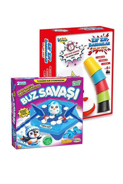 VENÜS TOYS 2'li Oyun Seti Zıp Zıp Bardaklar & Buz Savaşı - Fiyatı