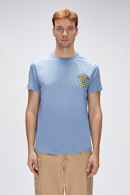 Anderson Element Blue Men's Printed T-Shirt