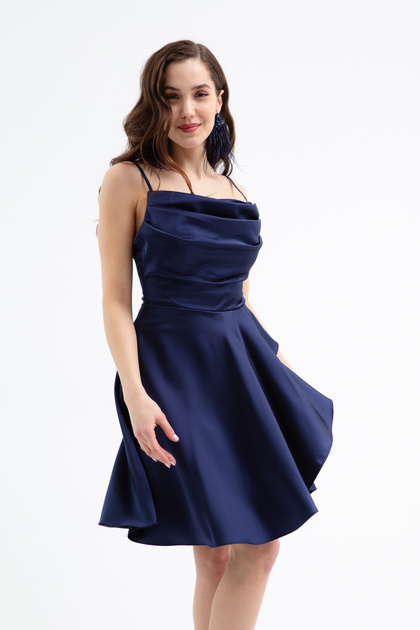 navy blue short graduation dress Cicinia Sweetheart Navy Blue Graduation Dresses Short A-line Simple Mini Dress
