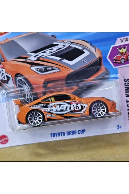 HOT WHEELS 1/64 Toyota GR86 Cup 2025 Serisi Yarış Aracı Oyuncak