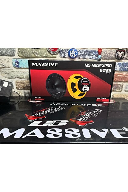 GÖZAX Massiv Ms-m85pro Ultra 20 Cm Midrange 500watt 200 Rms 1