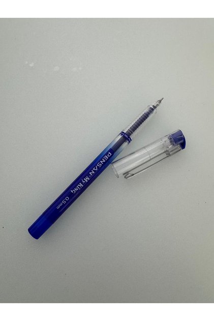 My-King Gel Pen 0.5 mm Metal Clip 3 Pieces (2 Blue, 1 Red)