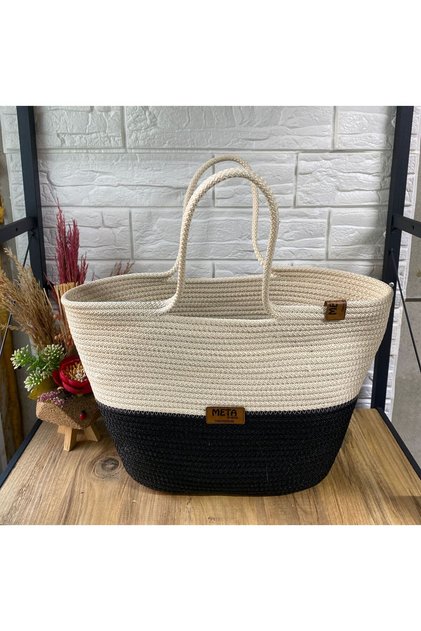 Straw Jute Look Beach Bag, Hand Bag, Arm Bag, Day Bag