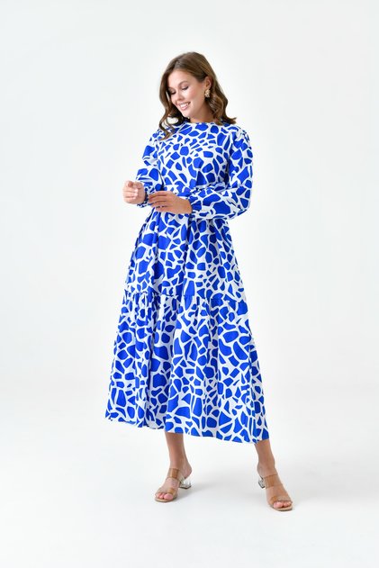 GEOMETRIC PATTERN DRESS