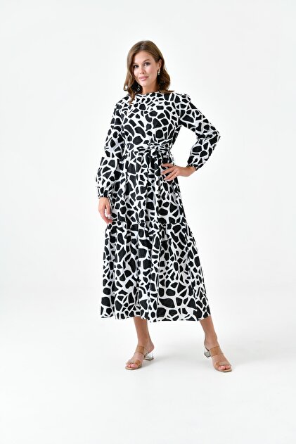 GEOMETRIC PATTERN DRESS