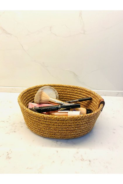 Multi-Purpose Basket, Bathroom and Kitchen Organizer Wicker Material Organizer 20*15*8
