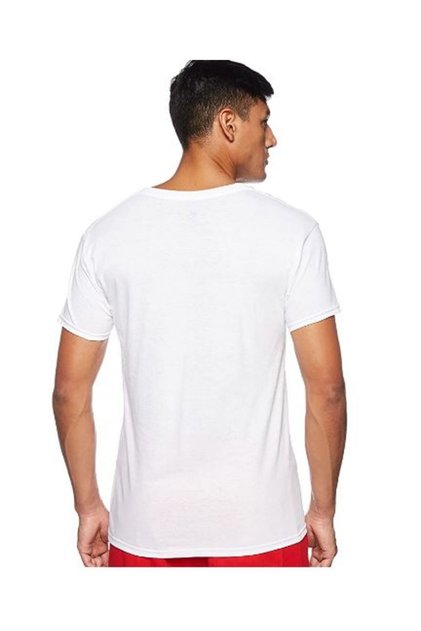 V-Neck T-Shirt Mens Hanes 777SDG 3Pcs White