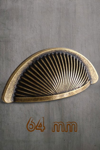 Button Antique Antique Yellow Furniture Kitchen Cabinet Handle Handle Handles 64 mm