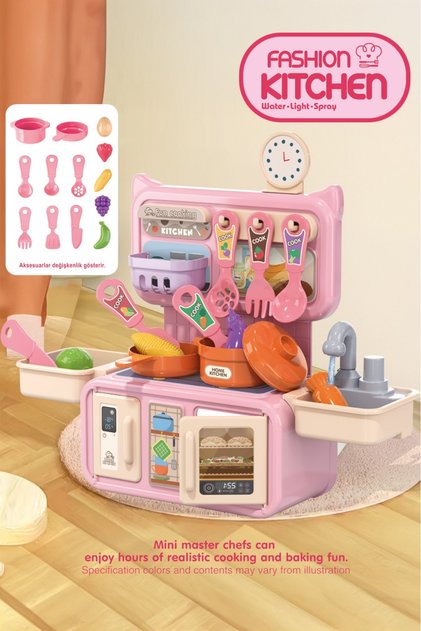 Pompalı Musluklu Mini Mutfak Set