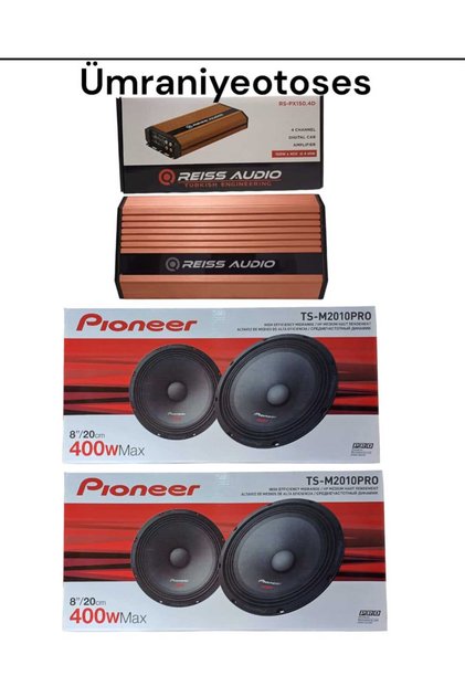 2 TAKIM 20 CM MİDRANGE 1 ADET DİGİTAL AMFİ SETİ