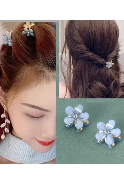 2cm Diameter Small Flower Stone Beaded Peg Buckle