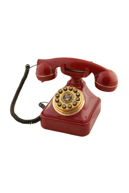 Bordo Eskitme Tuşlu Klasik Telefon