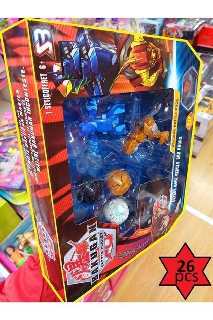 OYUNCAKSAHİLİ Bakugan 26 Parça Oyun Kartı Para Ejderha Dragonoid
