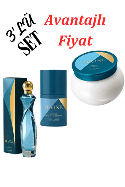 Oriflame Divine Edp 50 ml Parfüm Set (%100 ORJİNAL,BARKOTLU ÜRÜN