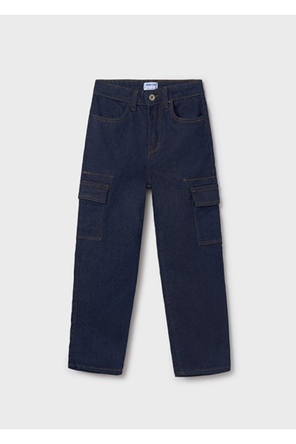 Denim Cargo Pants