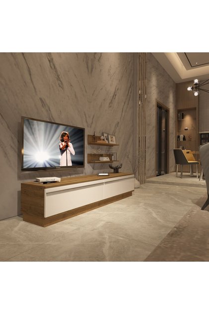 Eko 4b Mdf Std Tv Ünitesi Tv Sehpası - Pera - Beyaz