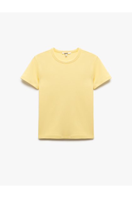 Cotton Slim Fit Short Sleeve Crew Neck Basic T-Shirt