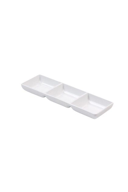 Açık Büfe Üç Bölmeli Tabak 22x7 cm