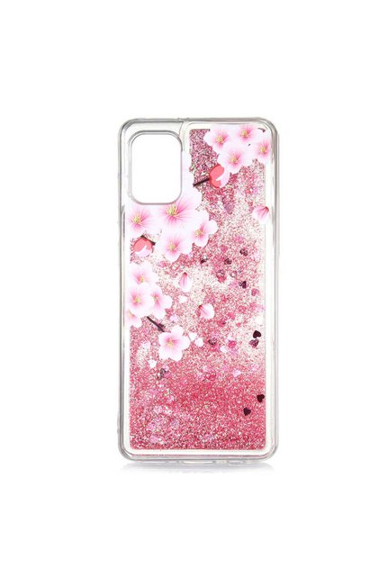 Patterned Glittery Liquid Silicone Case Compatible with Galaxy A71