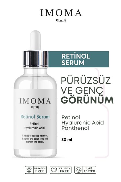 Kırışıklık Karşıtı, Onarıcı, Aydınlatıcı ve Yenileyici Retinol Vitamin A + B5 30 ml