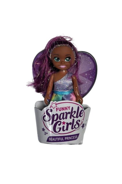 CTOY Işıltılı Mini Bebek 74021 Koyu Pembe