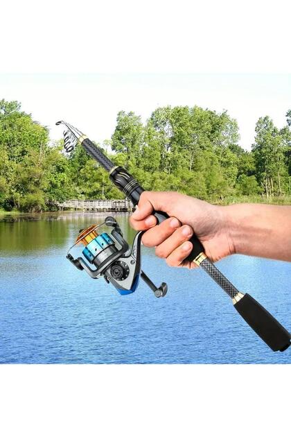 valkyrie 1.8m Çantalı Motorlu Spin Olta Seti Silikon Rapala Misina
