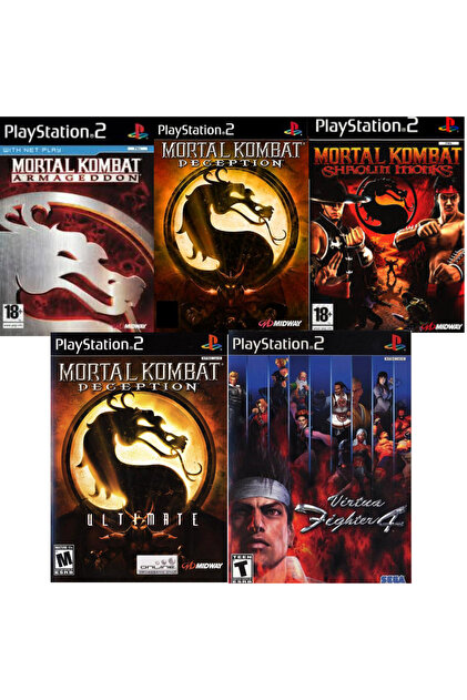 Tigdes Playstatıon 2 Mortal Kombat Serisi 5 Li Dvd Sadece çipli