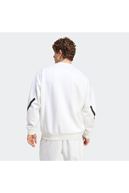 adidas Z.N.E. Men's White Sweatshirt (Jf2451)- Trendyol