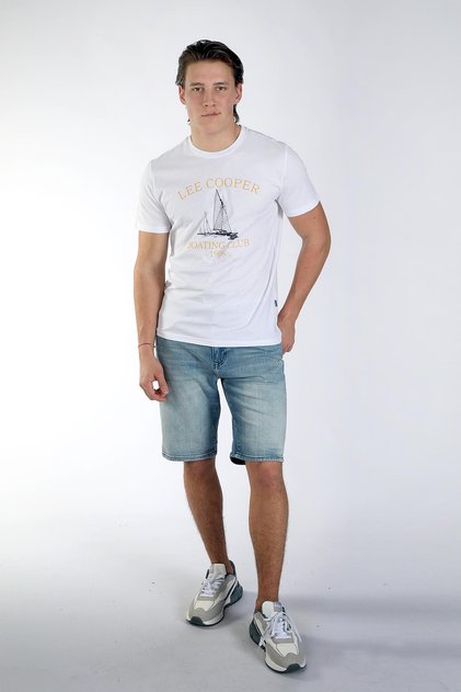 Willy Men's 100% Cotton O-Neck T-Shirt White