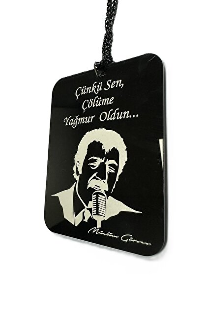 Müslüm Gürses because You Became Rain on the Desert Mirror Ornament with Chain