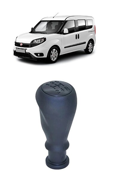Fiat Doblo 2010-2022 Gear Shift Knob Black 5 Forward Manual 55345816