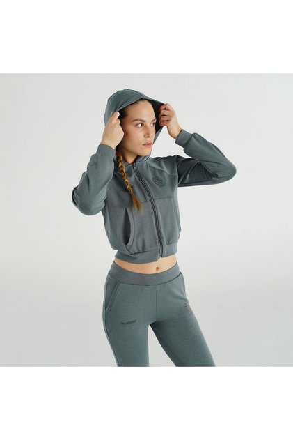 Alpa Women's Gray Hooded Jacket